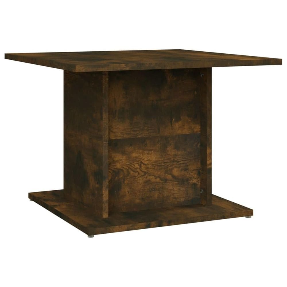 Mesa de café VidaXL Aglomerado de carvalho defumado 55,5x55,5x40 cm