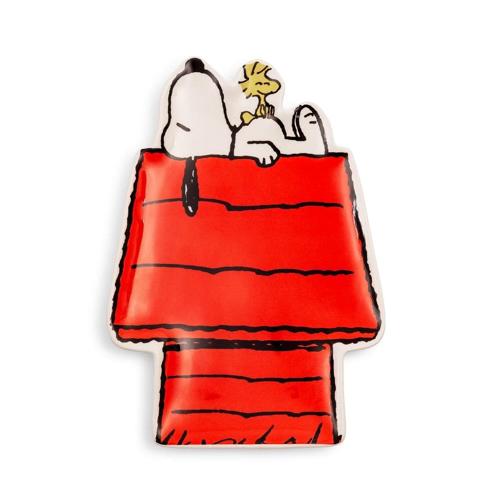 Bandeja de bugigangas Silver Buffalo Peanuts Snoopy Woodstock Ceramic