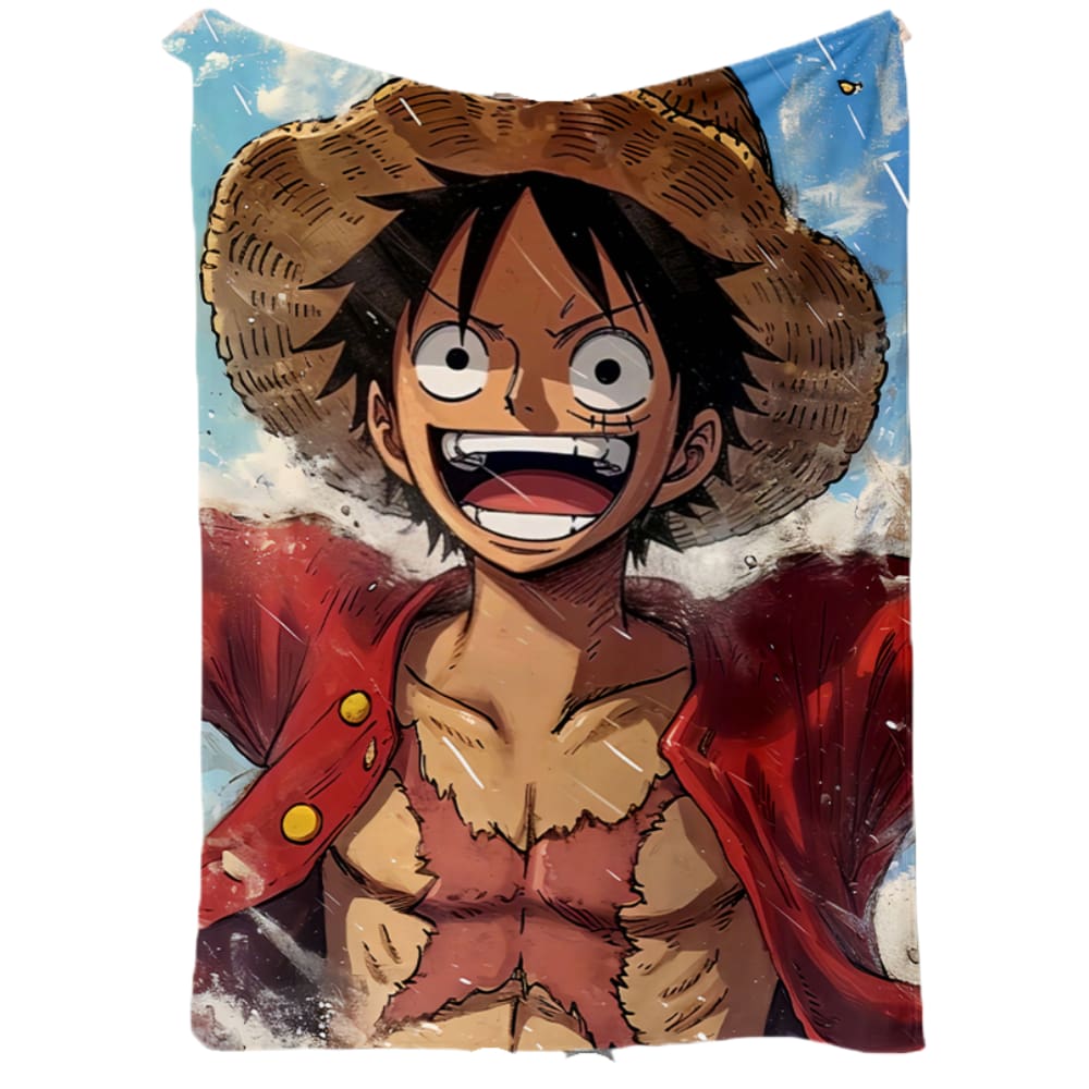 Cobertor SANMUU Soft Flannel Luffy Cheering Print Premier