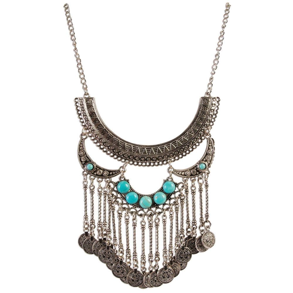 Colar Forum Novelties Western Women prateado/turquesa