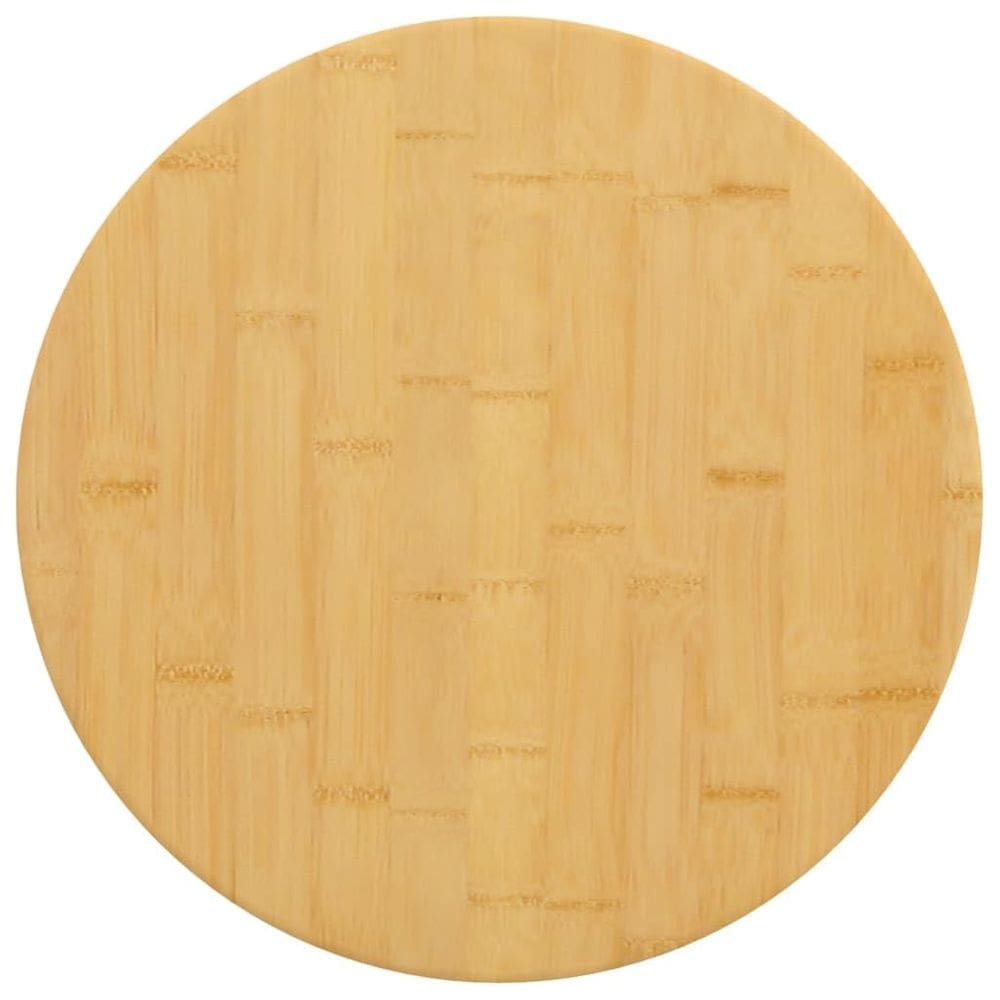 Tampo de mesa de bambu VidaXL redondo 30cm marrom para mesas de café