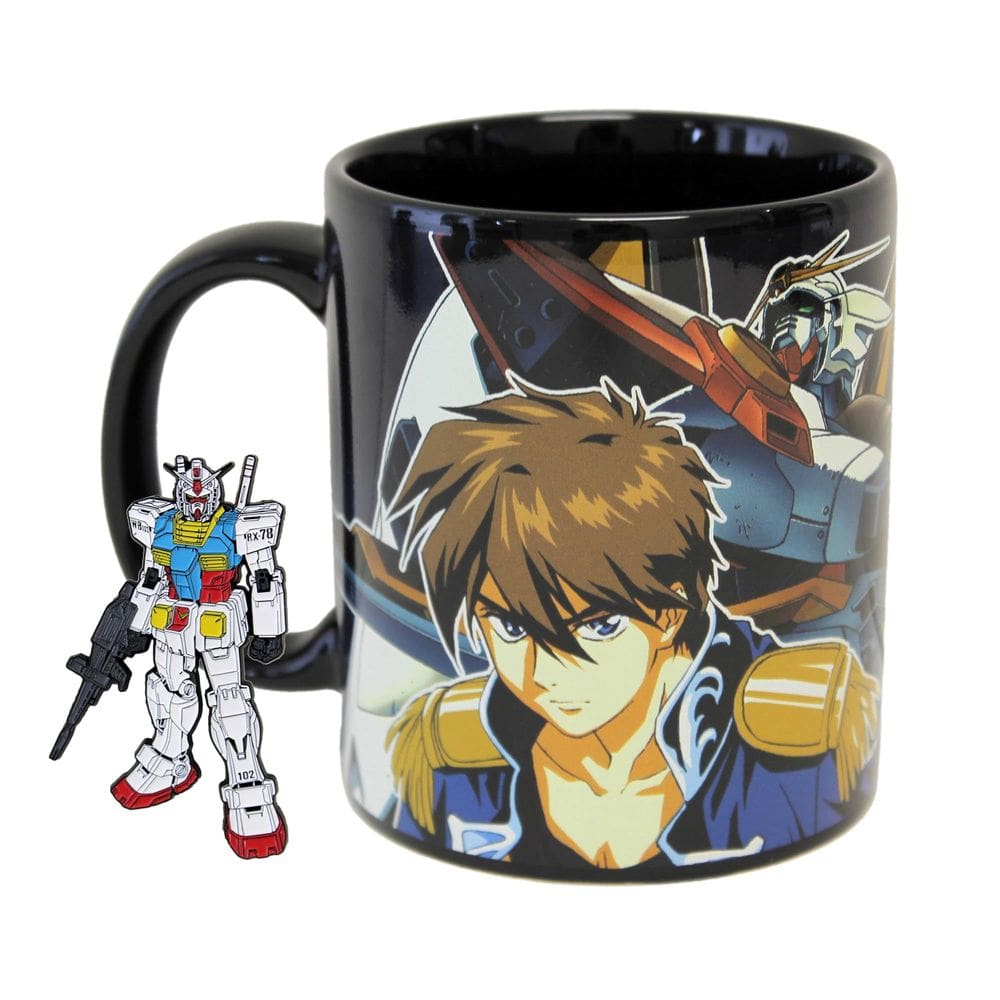 Caneca de café JUST FUNKY Gundam Wing Pilot com pino esmaltado de 325 ml