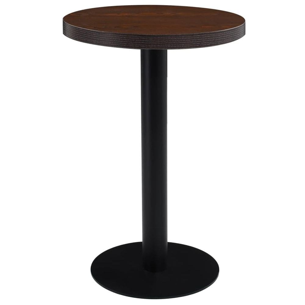 Mesa Bistrô VidaXL Marrom Escuro MDF 50cm