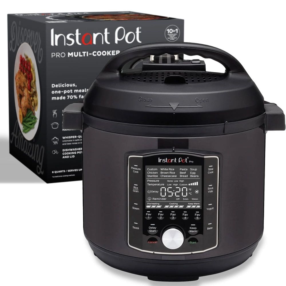 Panela de pressão Instant Pot Pro 10 em 1 6L com 800 receitas
