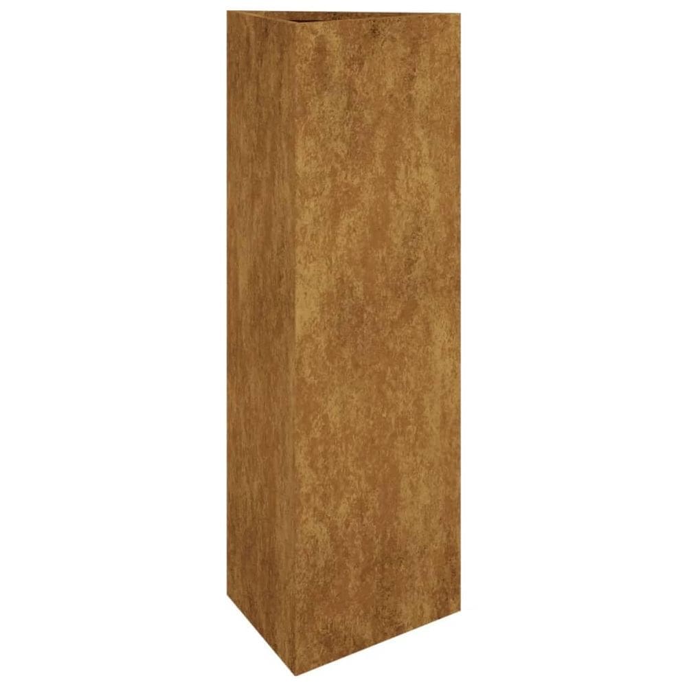 Cama elevada de jardim VidaXL Corten Steel 30x26x75cm com acabamento enferrujado