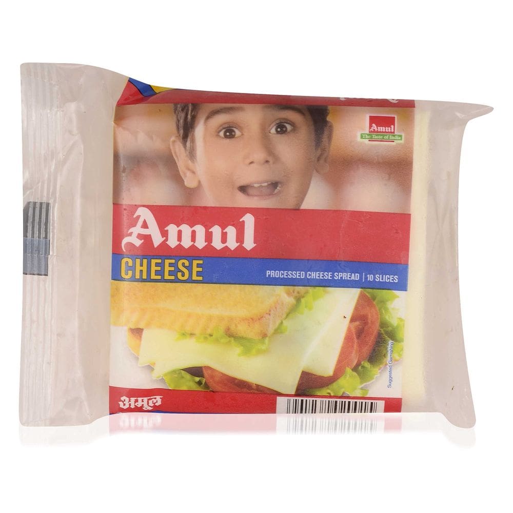 Fatia de queijo Amul 200g (10 peças)