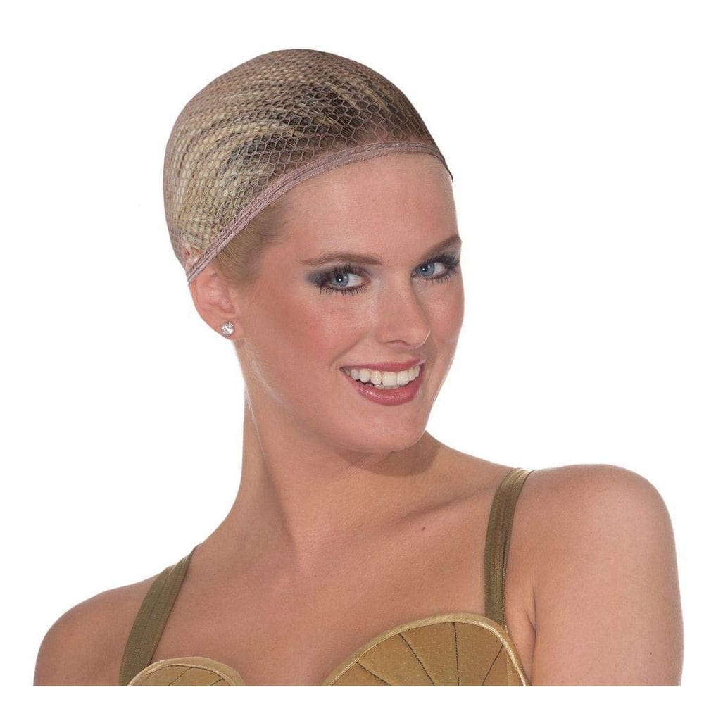 Touca de peruca Forum Novelties Mesh Light Brown para mulheres