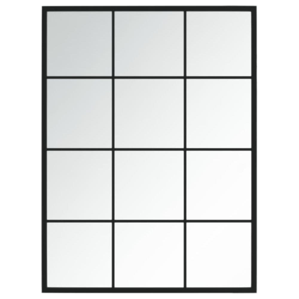 Espelho de parede vidaXL Classic Black Metal Frame 80x60cm