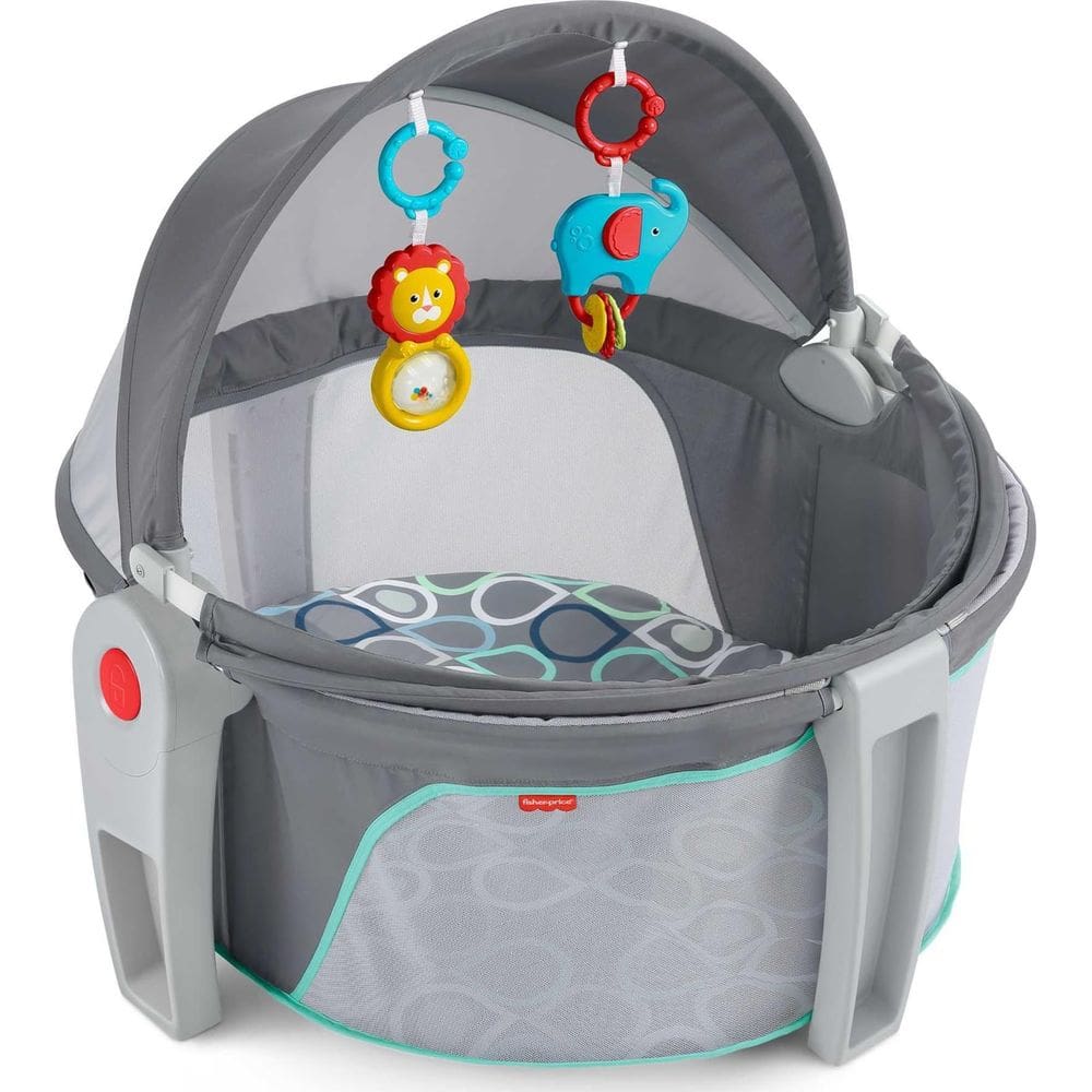 Berço portátil Fisher-Price On-The-Go Baby Dome cinza