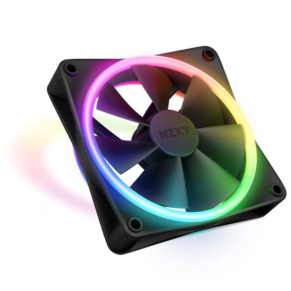 Ventilador NZXT F120RGB Duo 120 mm RGB de dupla face, pacote único, preto