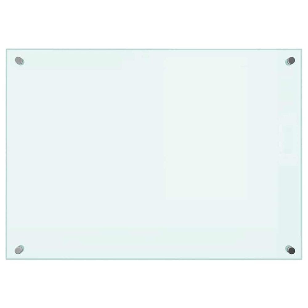 Cozinha Backsplash VidaXL Vidro Temperado Branco 70x50cm