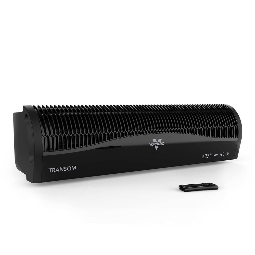 Ventilador de janela Vornado TRANSOM com controle remoto preto