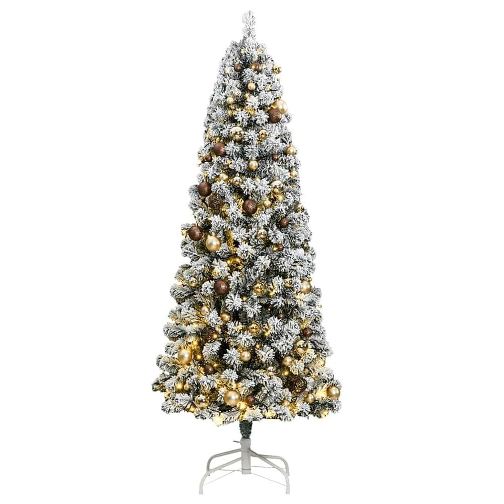 Árvore de Natal vidaXL Artificial com dobradiça c/ 300 LEDs 210cm