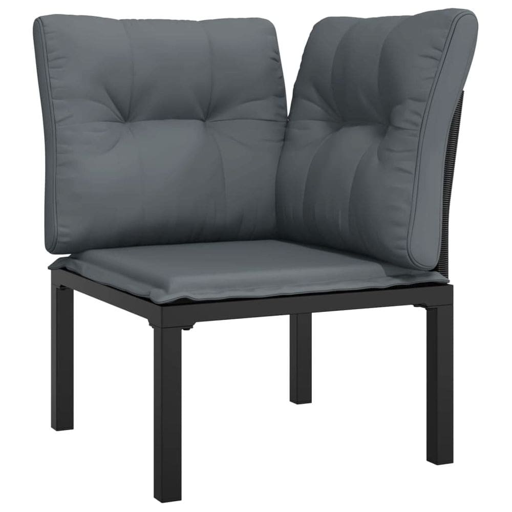 Cadeira de canto de pátio vidaXL Outdoor PE Rattan resistente às intempéries