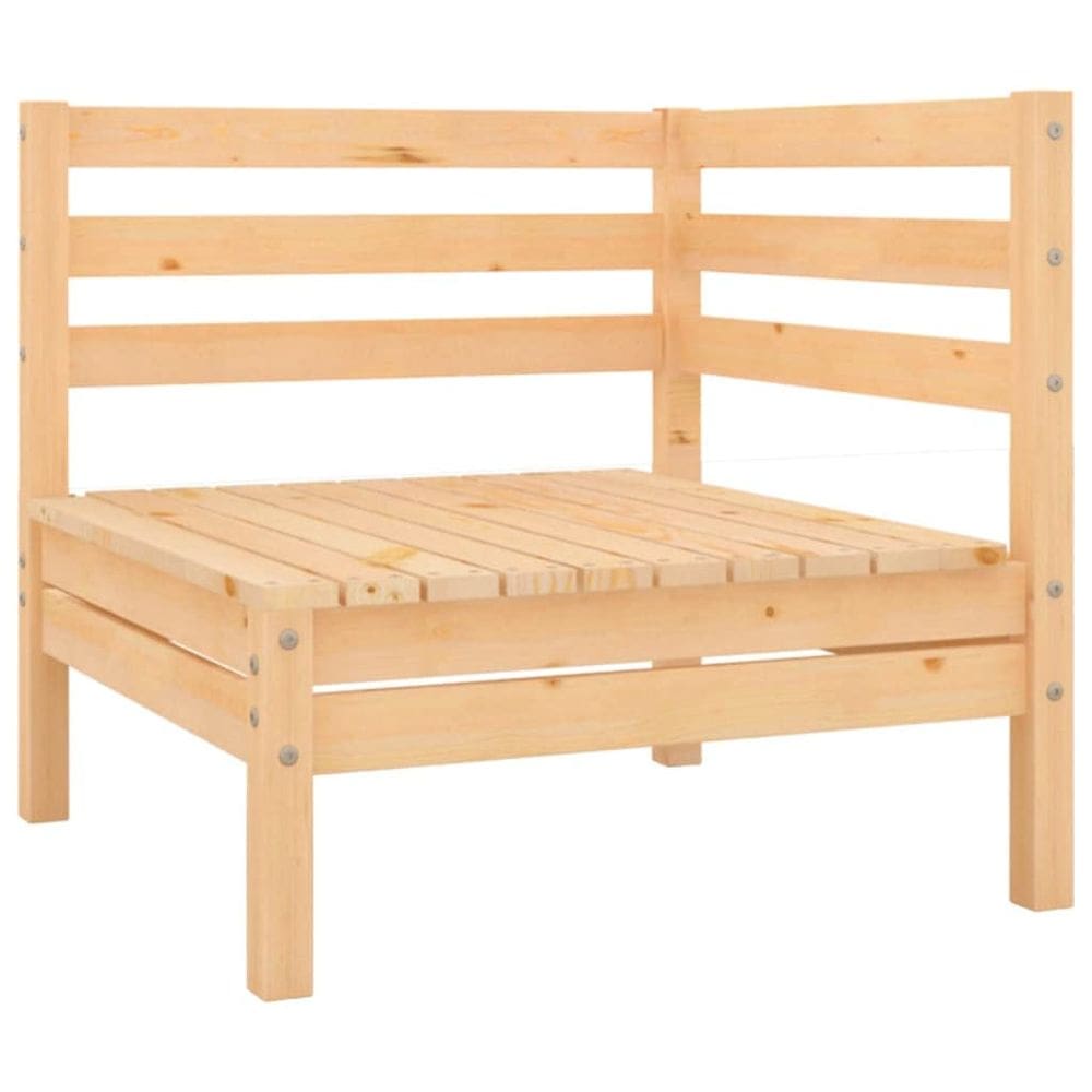 Sofá de canto de pátio VidaXL Solid Pinewood