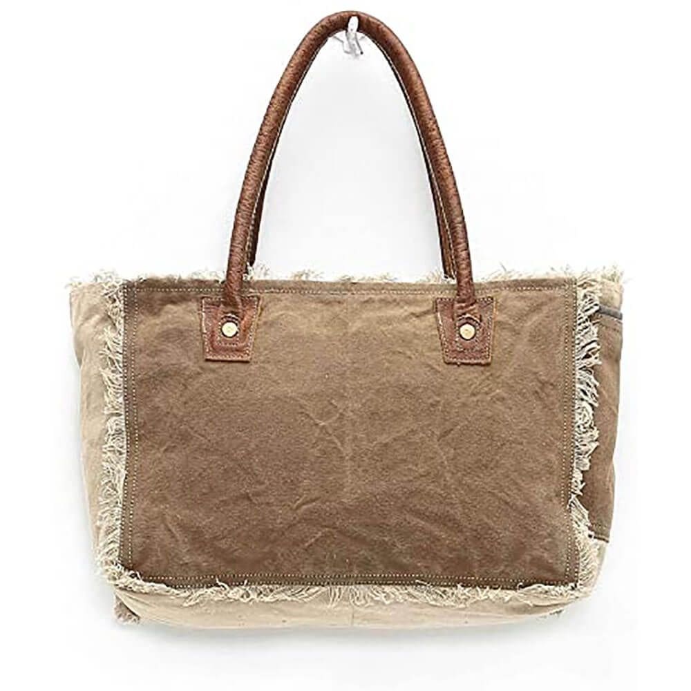 Bolsa Myra Bag Sel De Mer em lona reciclada em estilo vintage