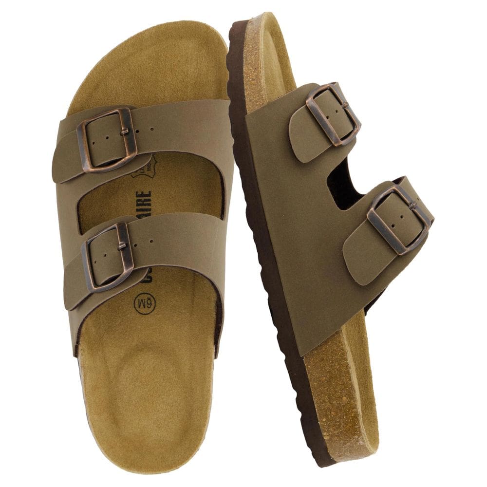 Palmilha de cortiça Sandals CUSHIONAIRE Lane para mulheres, marrom, tamanho 6,5