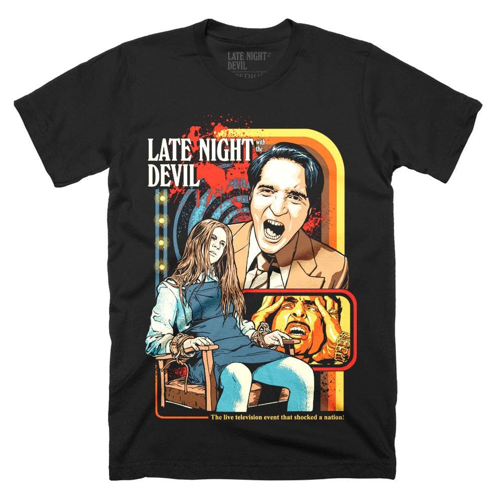Camiseta ROCKINSTONE Late Night With The Devil Exorcism Halloween