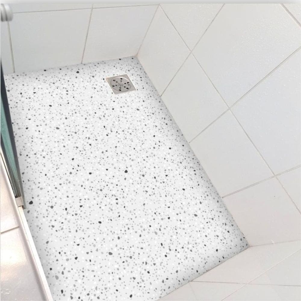 Adesivo Piso Box Granilite Terrazzo Cinza Antiderrapante