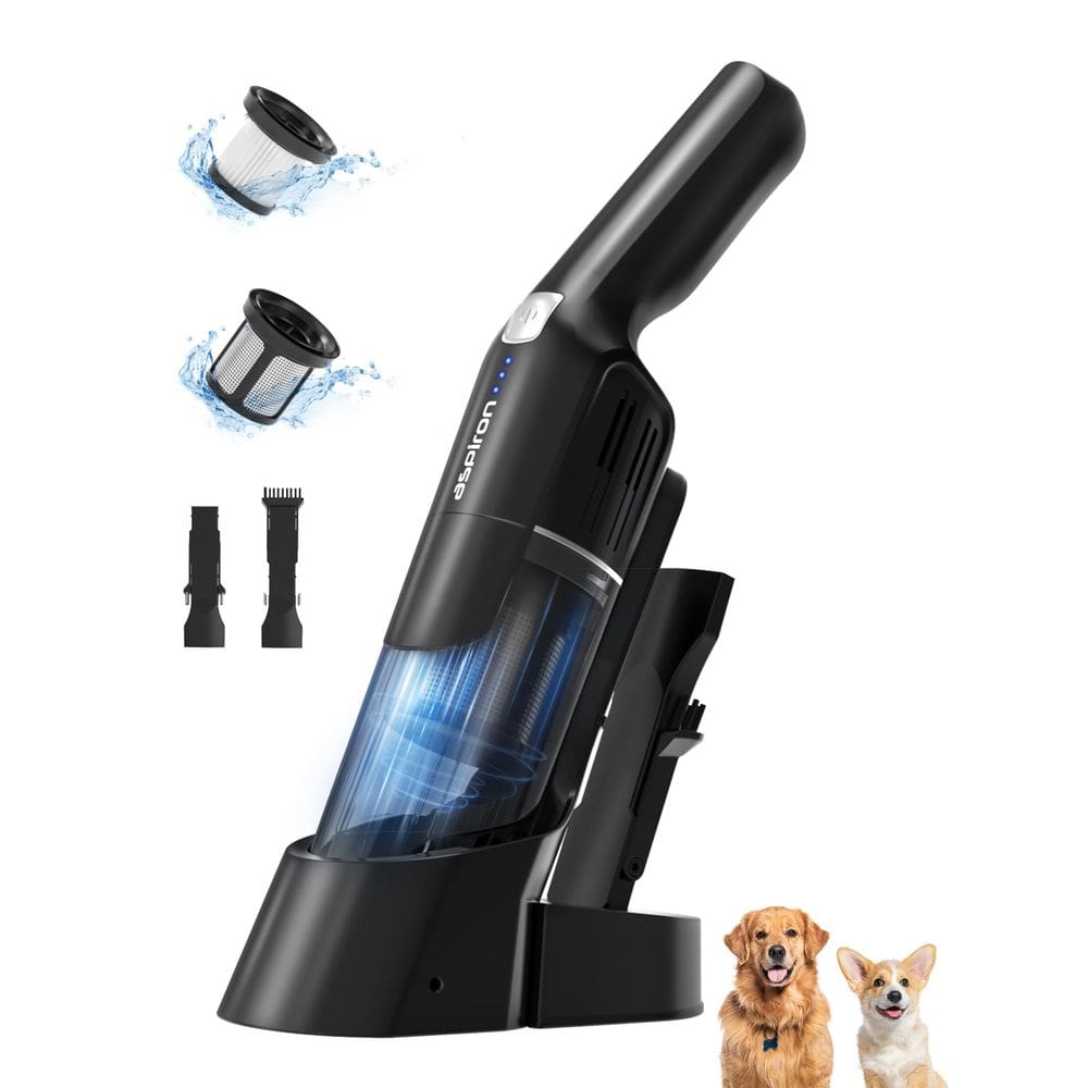 Aspirador portátil sem fio Aspiron 15KPA 8000Pa/15000Pa preto