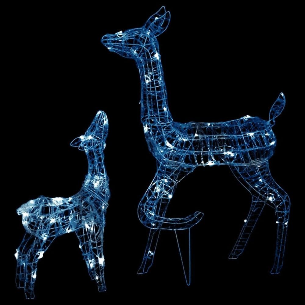 Decoração de Natal VidaXL Acrylic Reindeer Family com 160 LED