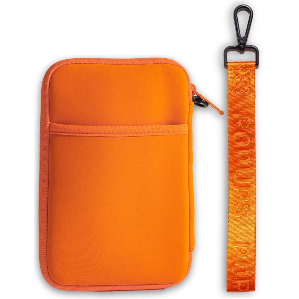 Carteira de viagem Passport POP-UPS para mulheres - Laranja queimada grande