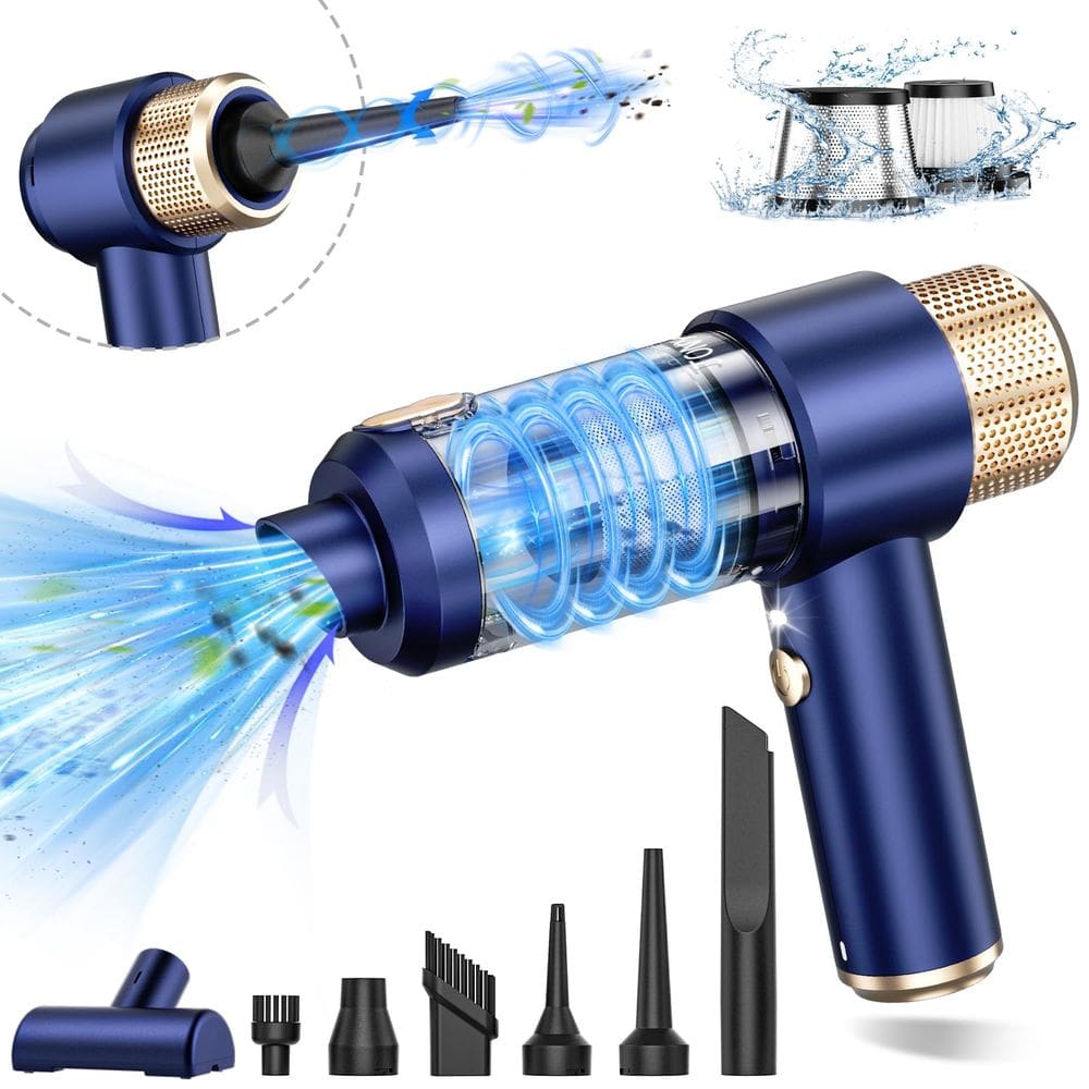 Aspirador de pó portátil para carro JONYJ 16000Pa Cordless 120W