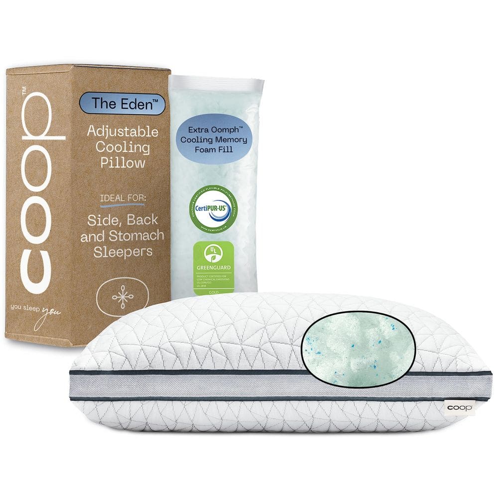 Pillow Coop Home Goods Eden Cool Adjustable Memory Foam King