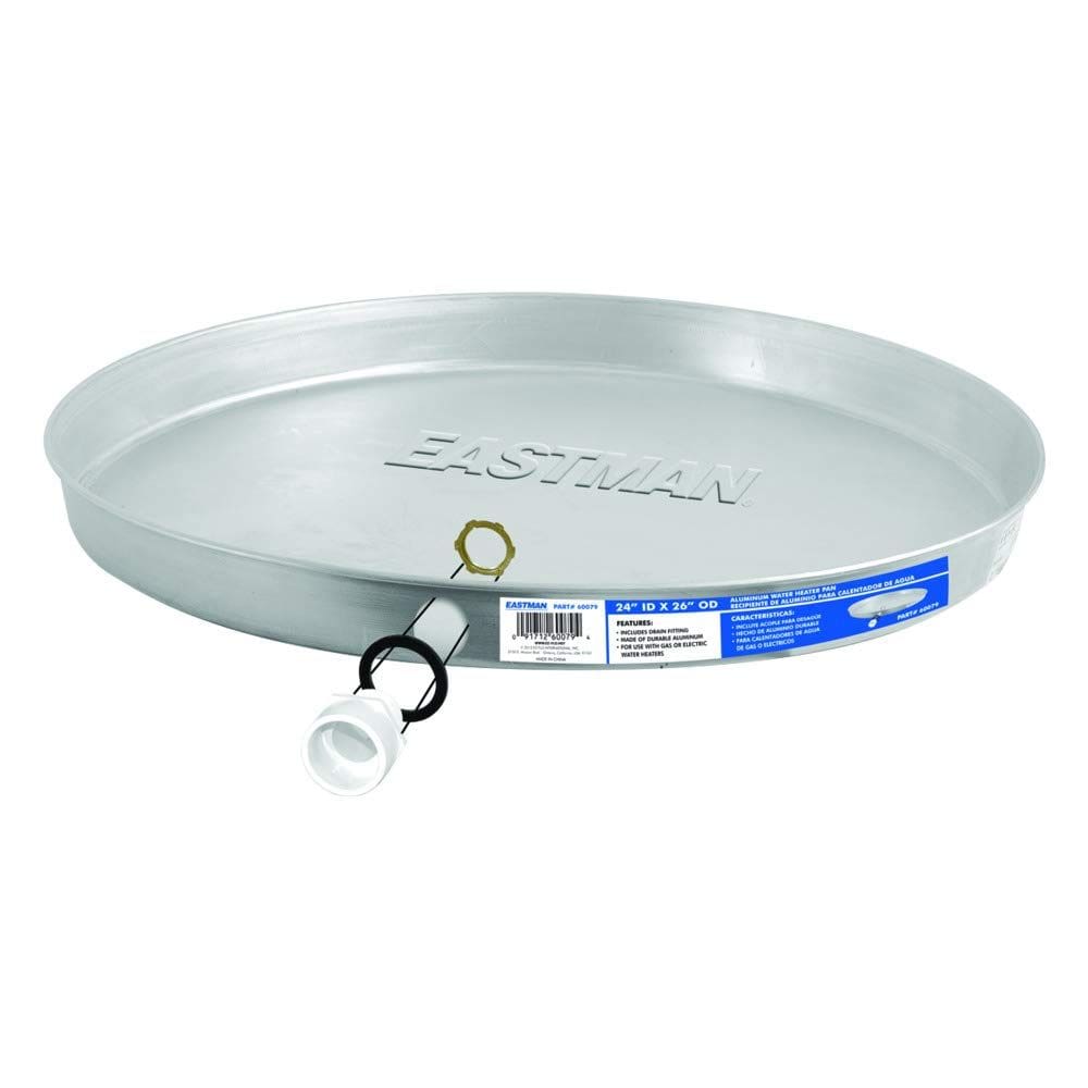 Panela de drenagem do aquecedor de água Eastman Aluminium com acessórios de PVC