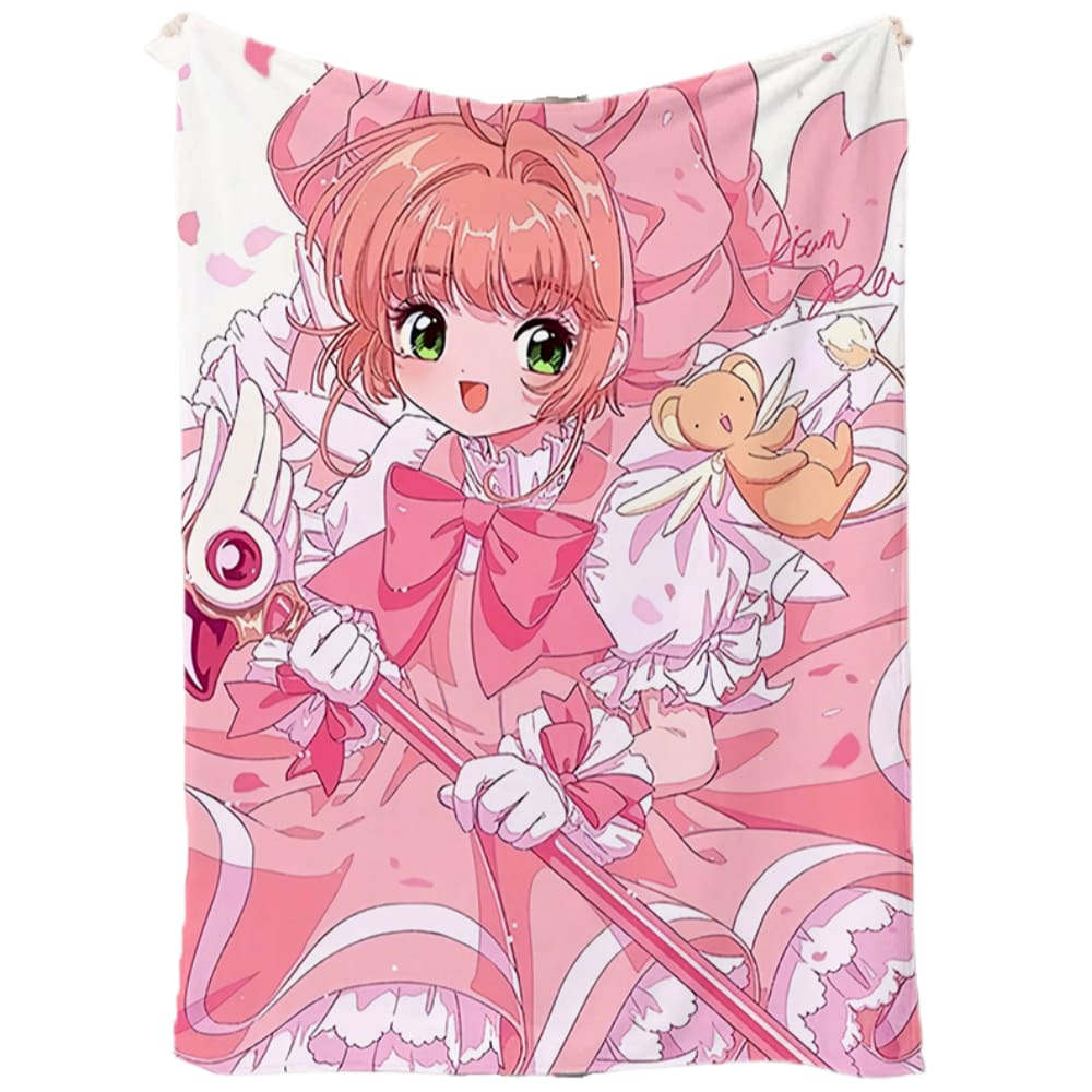Cobertor SANMU Flannel Halloween Card Captor Magic Girl
