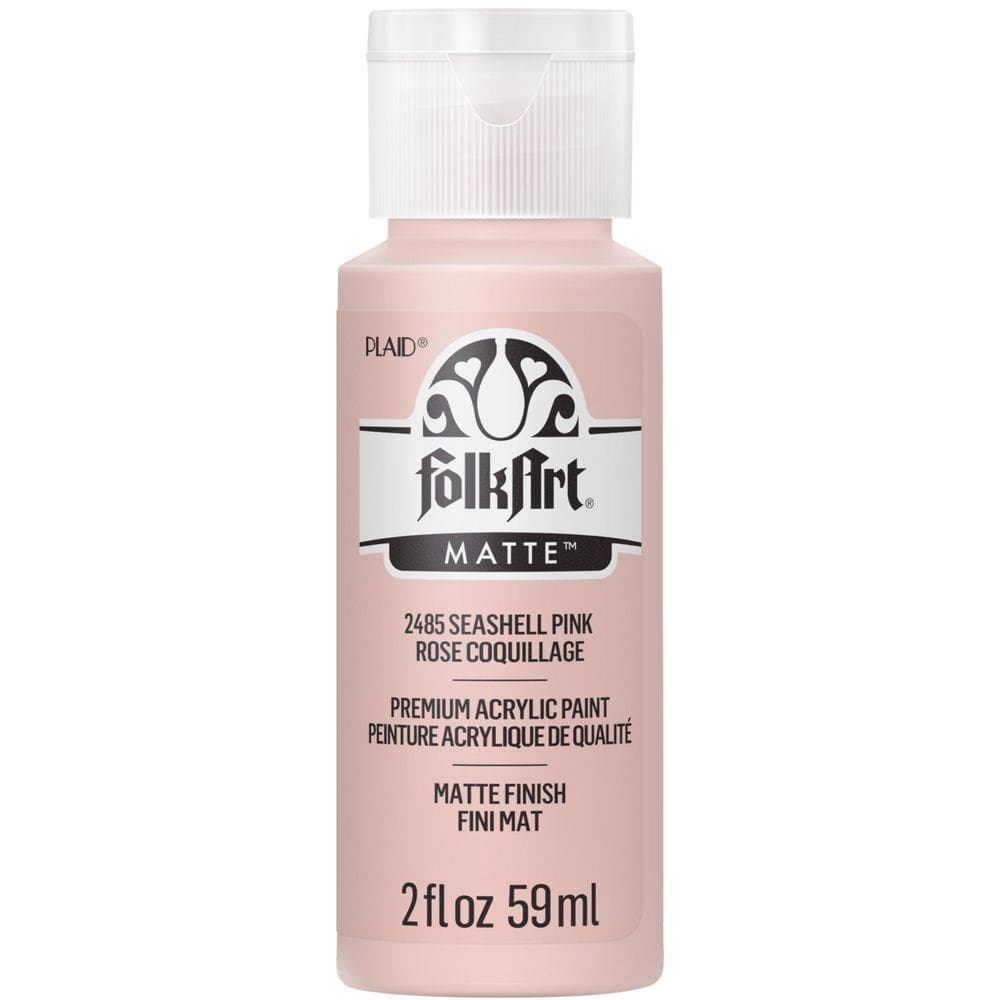 Tinta acrílica FolkArt 2485 Seashell Pink 60 mL (pacote com 1)