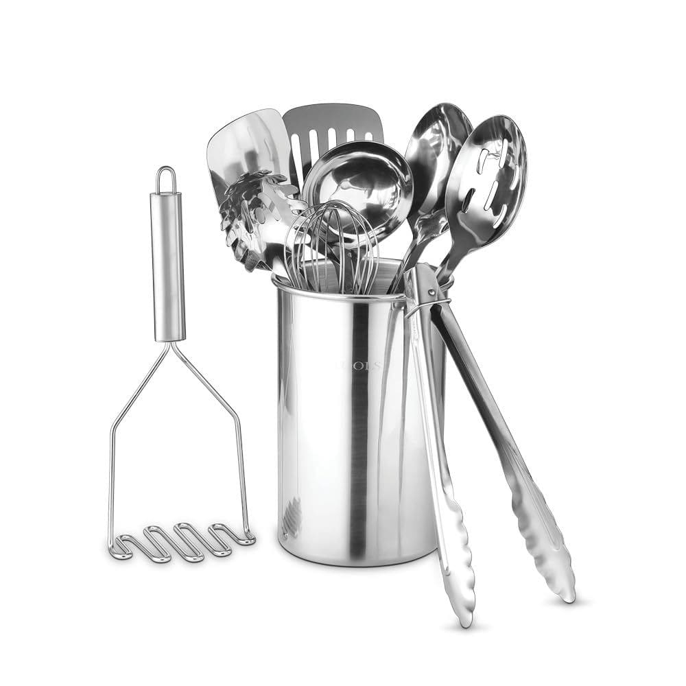Conjunto de utensílios de cozinha Avador Premium em aço inoxidável 10 peças