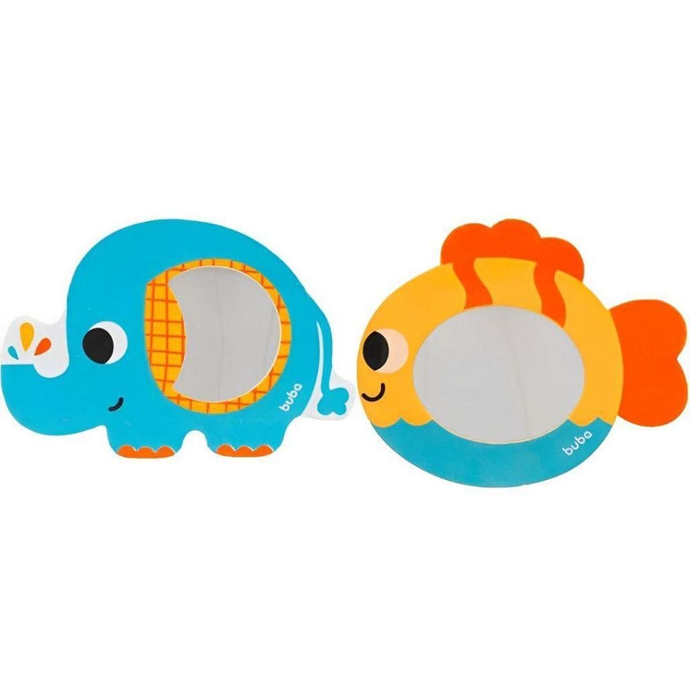Kit Espelhinhos Brinquedo Para Hora Do Banho Bebê 16979 Buba