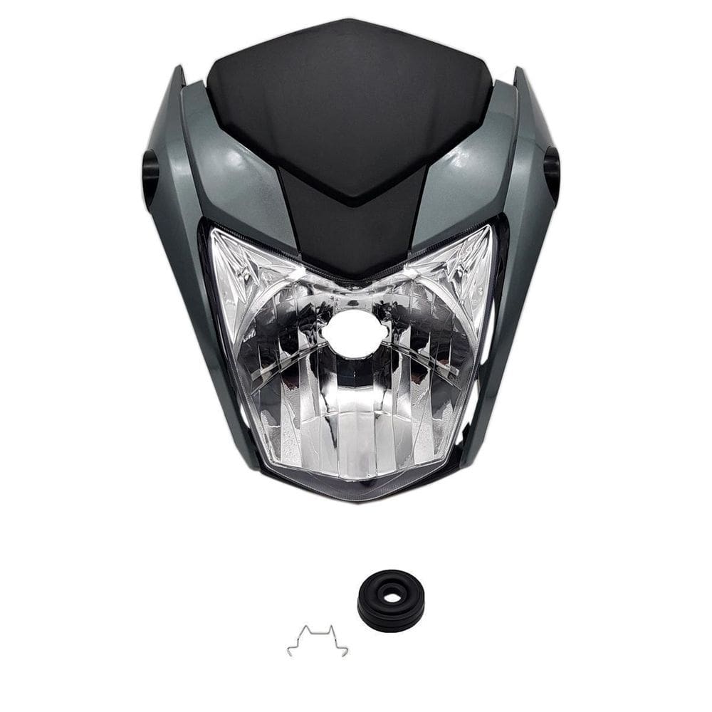 Kit Carenagem Prata Ibiuna Metalico E Farol Titan 160 2019