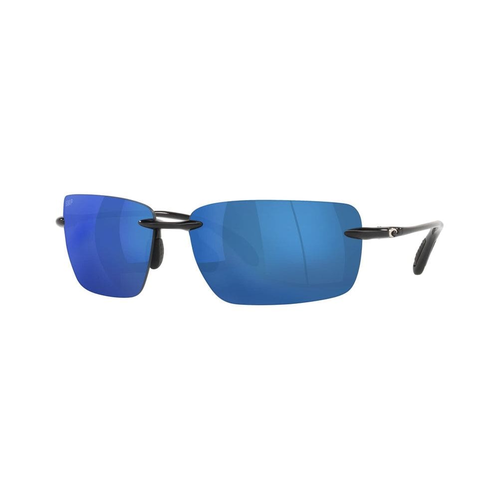 Óculos de sol Costa Del Mar Gulf Shore masculinos brilhantes preto/azul 66 mm