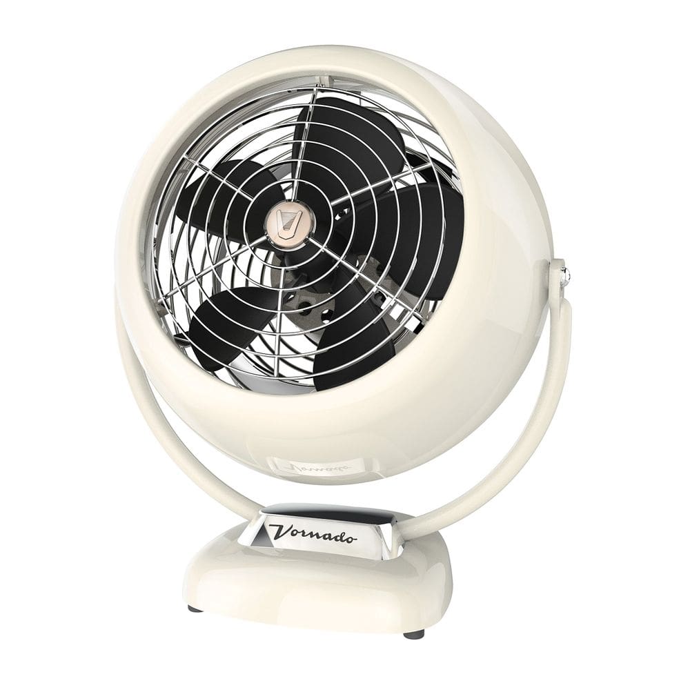 Ventilador de ar de metal retrô Vornado VFAN Vintage branco