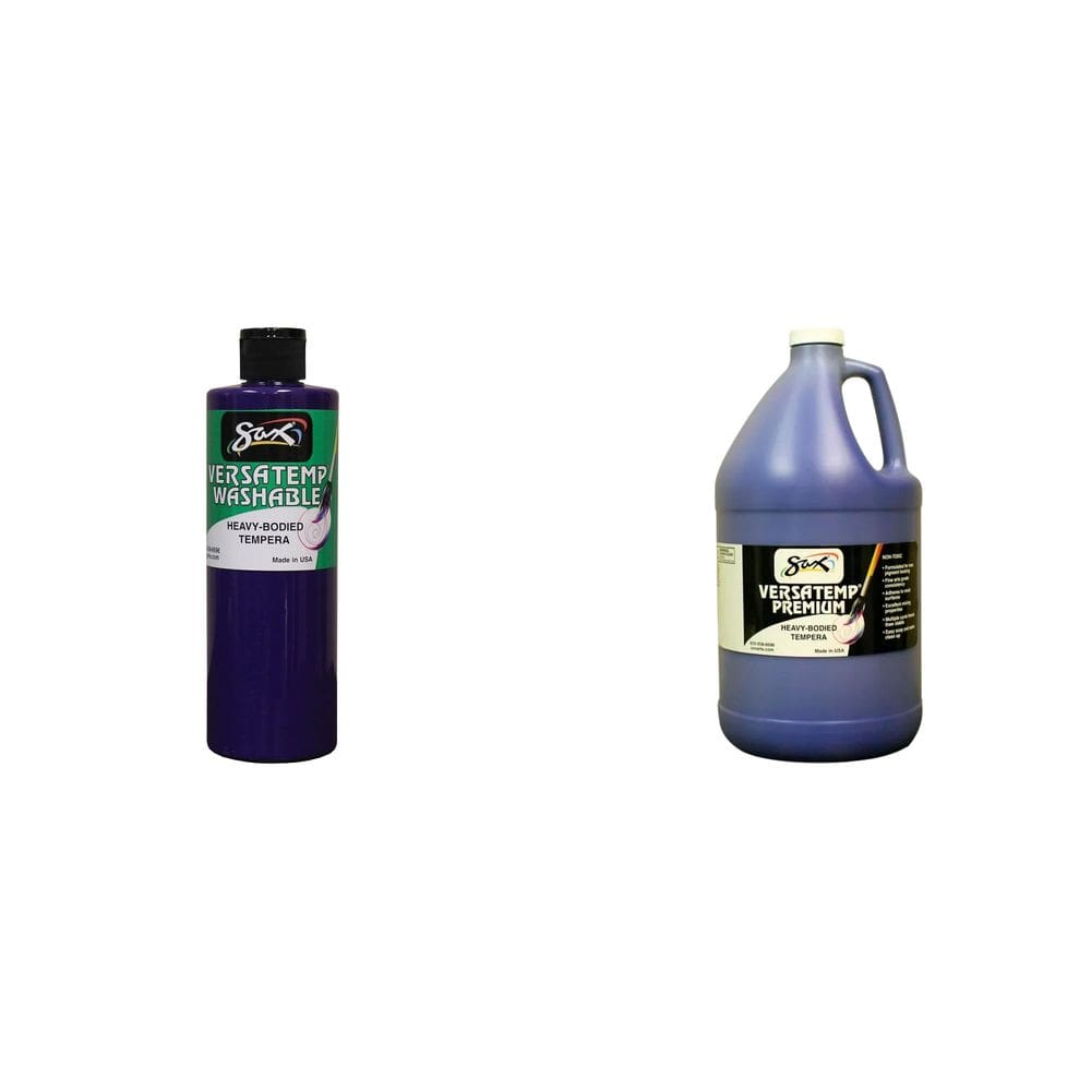 Tinta Casafoyer Versatemp Heavy-Bodied Tempera Violet 473 ml e azul 3,78 L