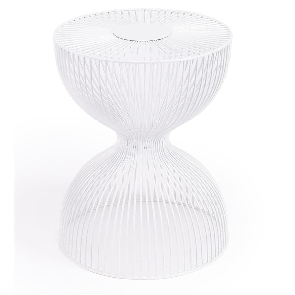 Mesa de cabeceira Butler Specialty Nicholas White Metal