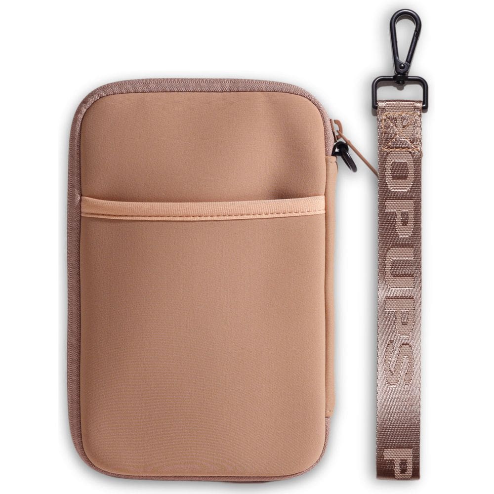 Carteira de viagem Passport POUPS para mulheres - Large Tan