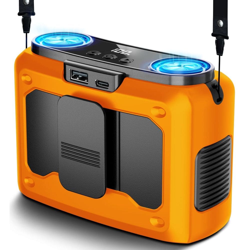 Ventilador de cintura portátil chillgo 20000mAh com 200% de fluxo de ar 135h