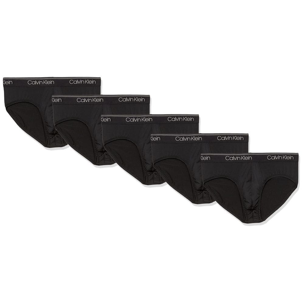 Cueca masculina Calvin Klein Micro Stretch, pacote com 5, quadril, preta M