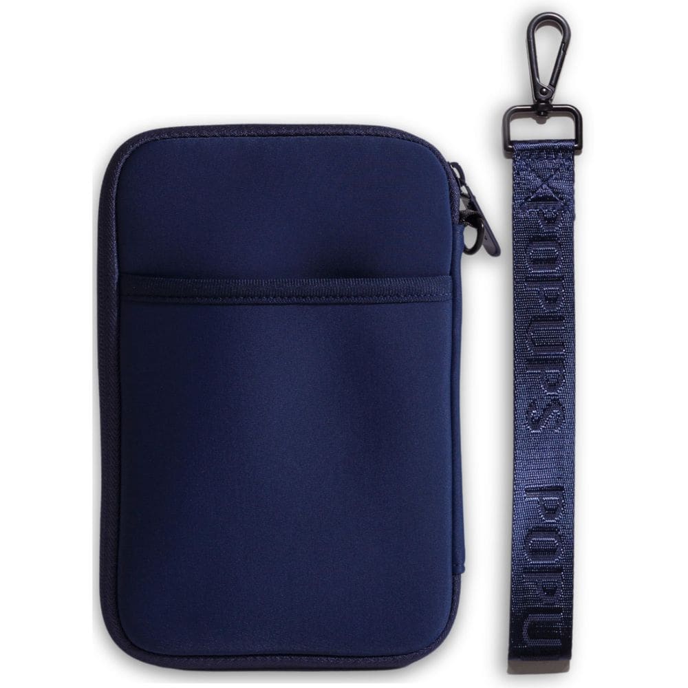 Carteira de viagem POUPS Porta-passaportes com pulseira azul