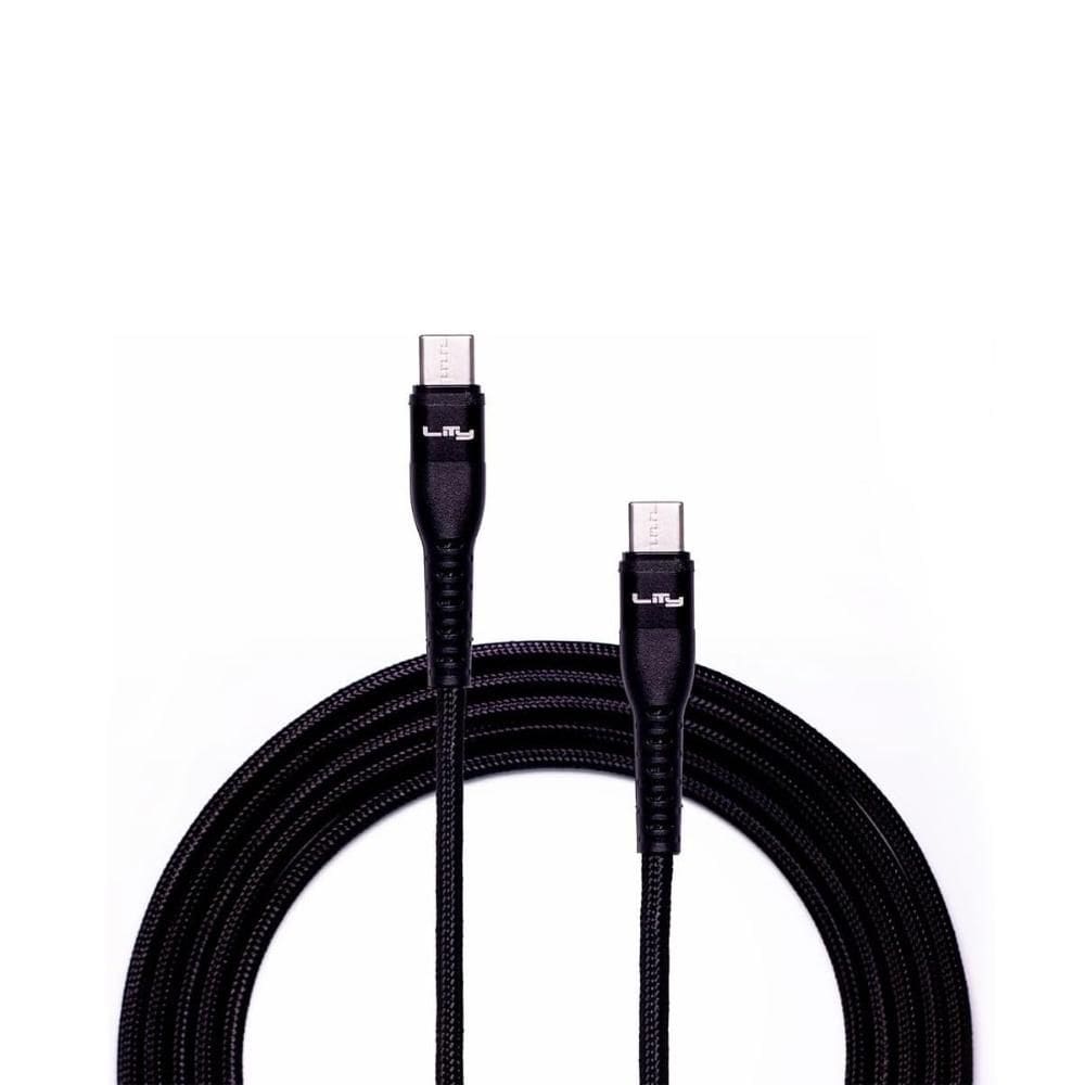 Cabo USB-C para USB-C nylon Preto 2m 100W C13P - Lity