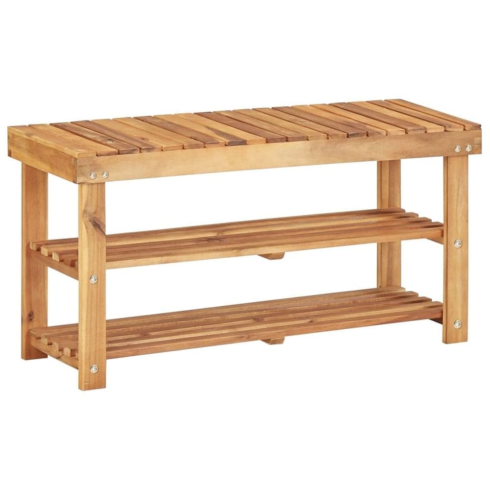 Sapateira/banco vidaXL Solid Acacia Wood Compact Durable