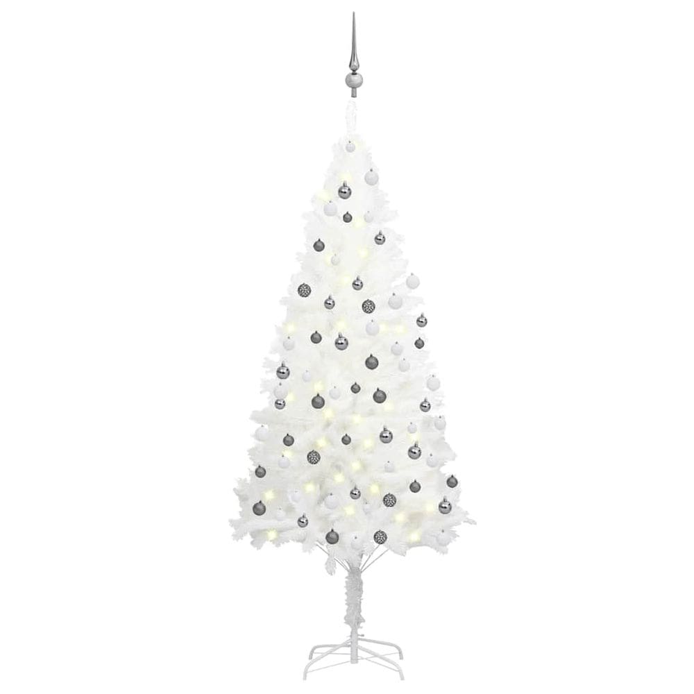 Árvore de Natal vidaXL Artificial Branca com LED 180cm H