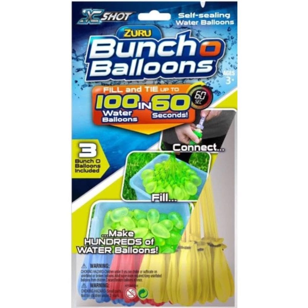 Balões de água Zuru Bunch O Balloons Rapid Filling 100 unidades
