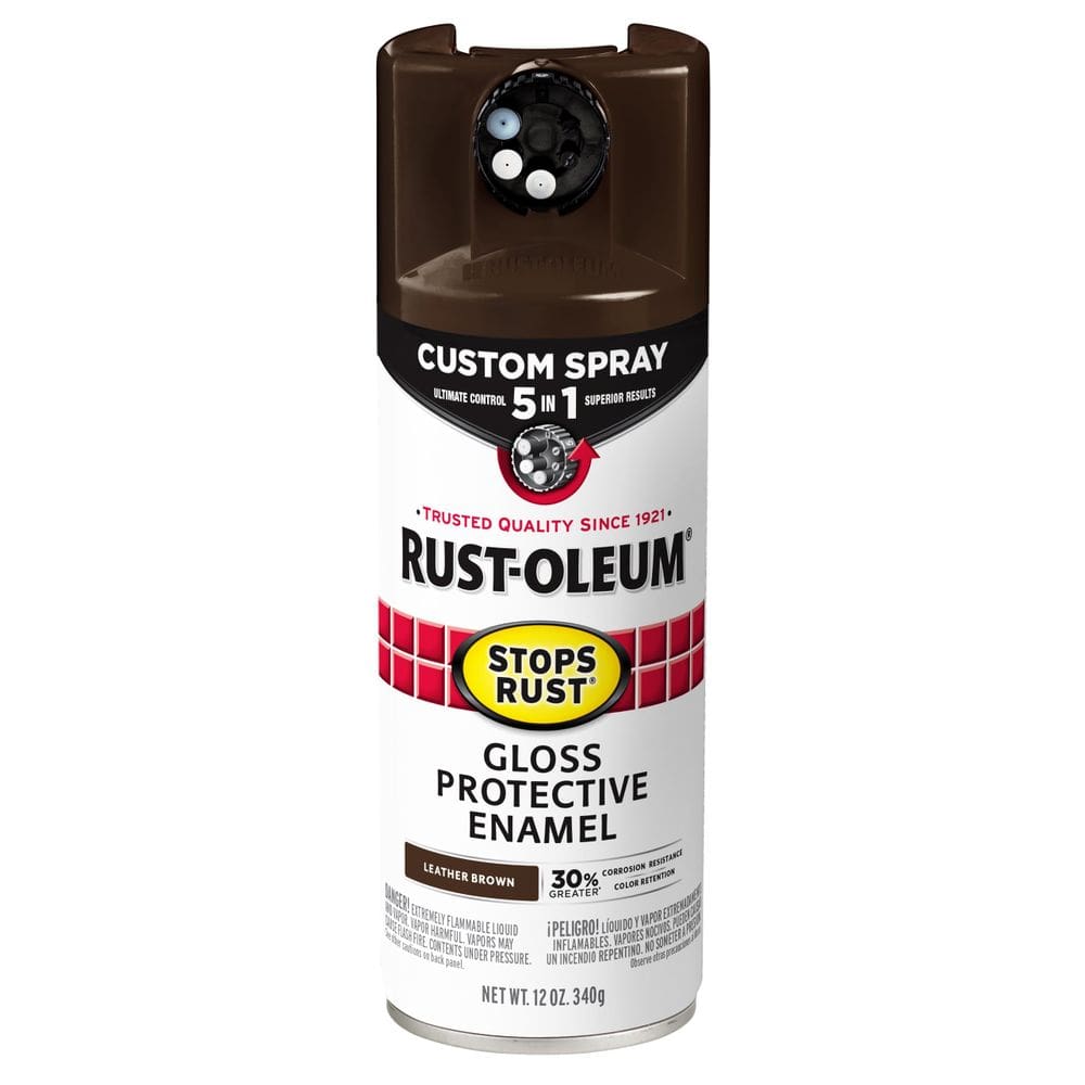 Tinta spray Rust-Oleum 376892 impede a ferrugem 340g de marrom brilhante