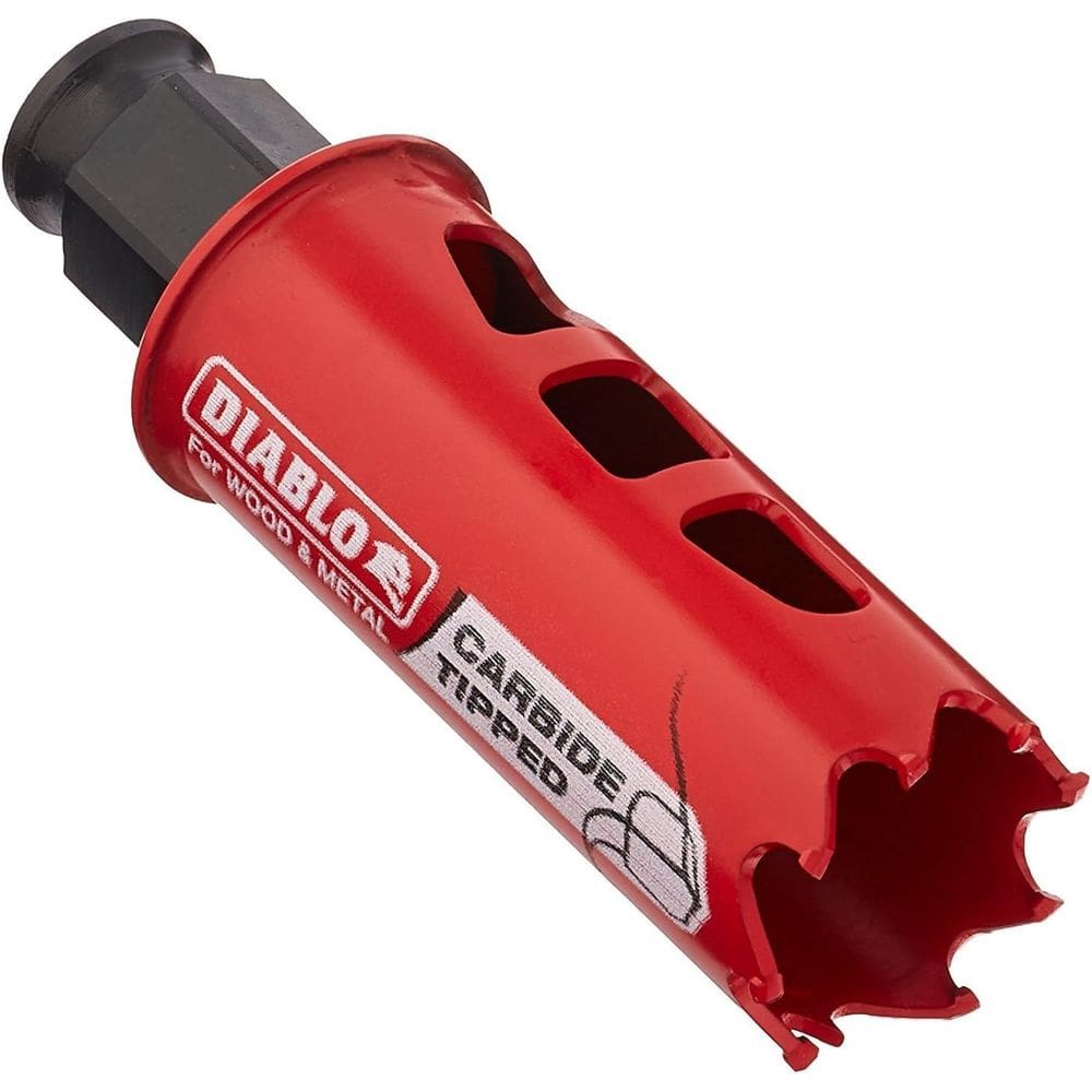 Serra de furo Diablo DHS1063CT, dentes de carboneto de 27 mm de diâmetro