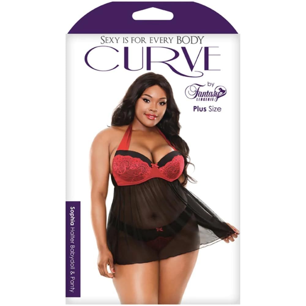 Lingerie Fantasy Lingerie Curve Sophia Babydoll & Panty