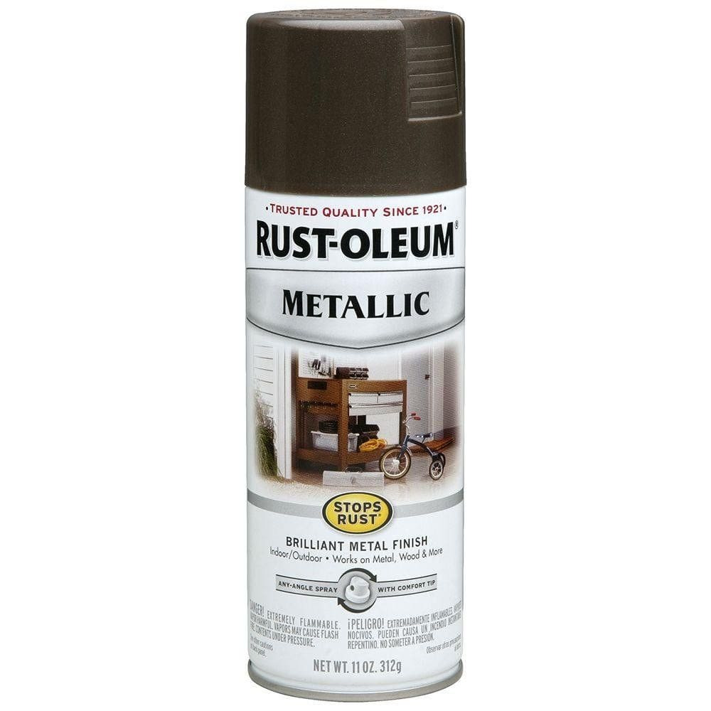 Tinta spray Rust-Oleum impede a ferrugem metálica de bronze escuro 325 ml